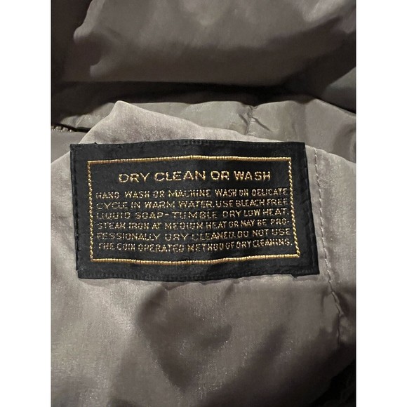 Vintage 70s Eddie Bauer Quilted Goose Down Hunting Puffer Vest Small Tan - Picture 4 of 4